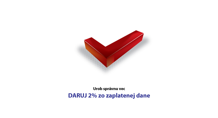 Darujte 2% z Vašej dane!